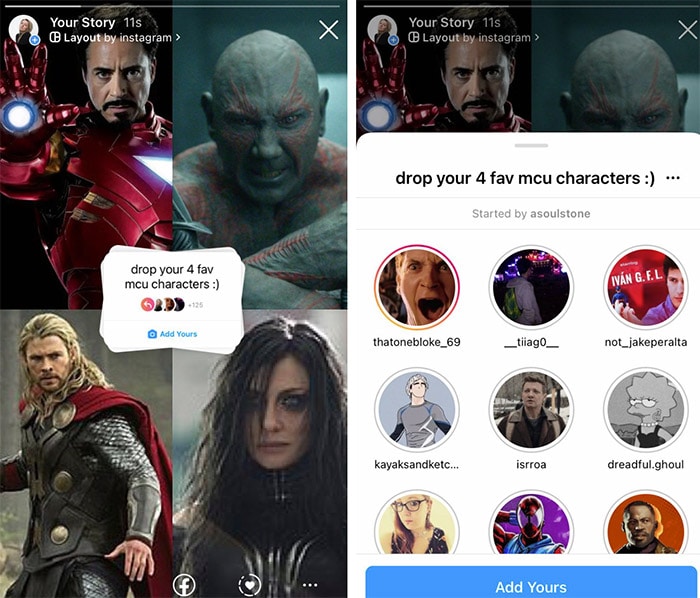add yours sticker on instagram story