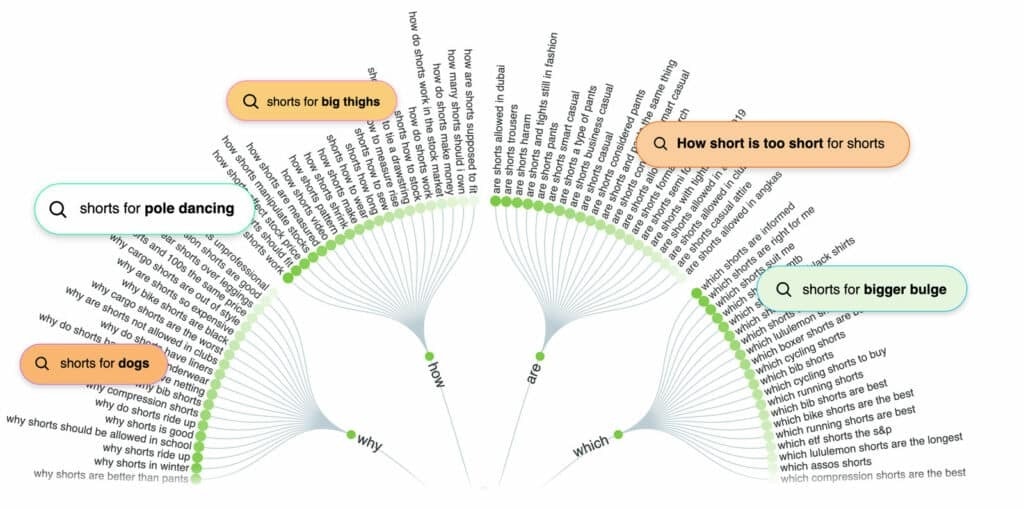 AnswerThePublic content ideas visualization