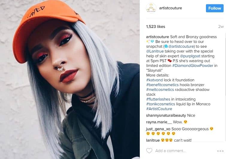 Artist Couture Instagram promotion - increase social media engagement