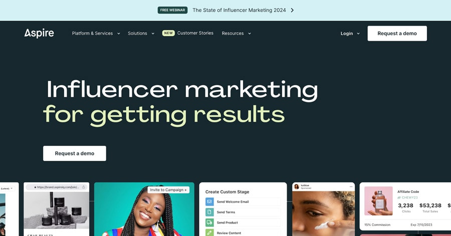 aspire influencer marketing platform