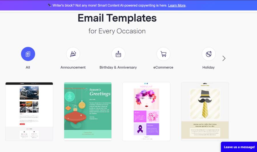 Benchmark Email templates