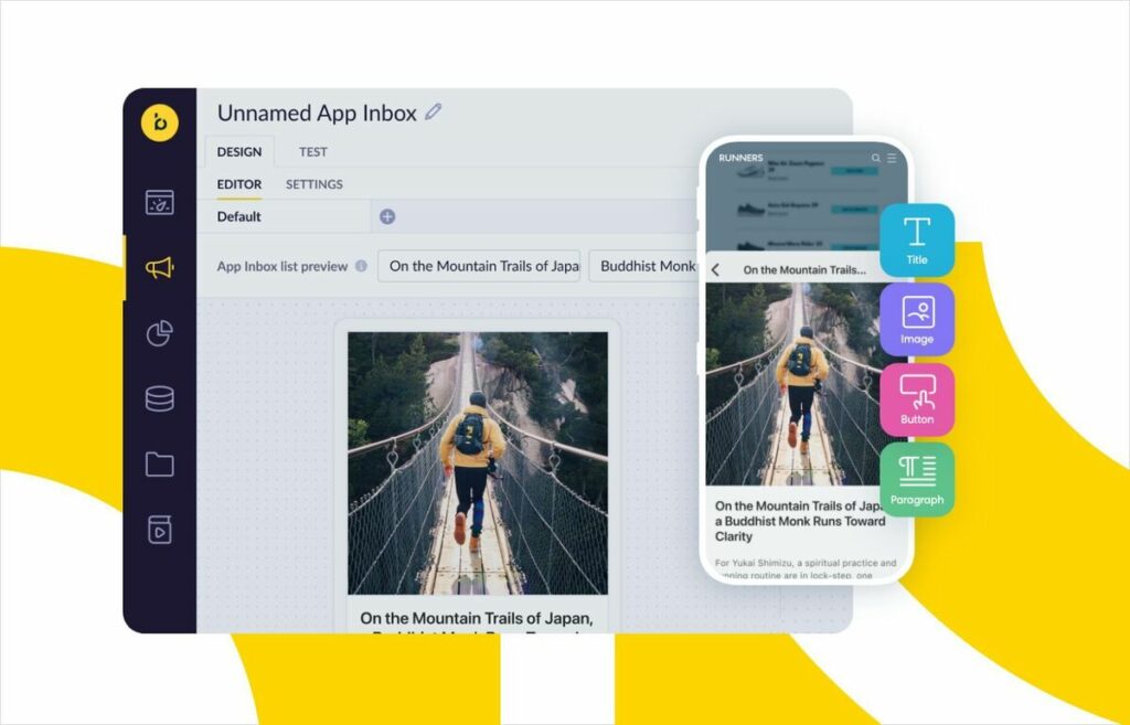 Bloomreach app inbox message preview