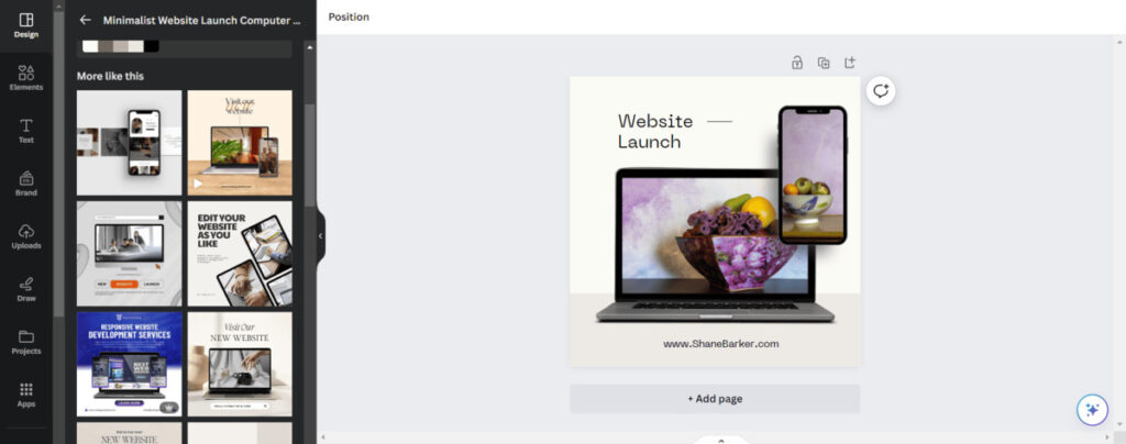 Canva AI Image Generator Template examples