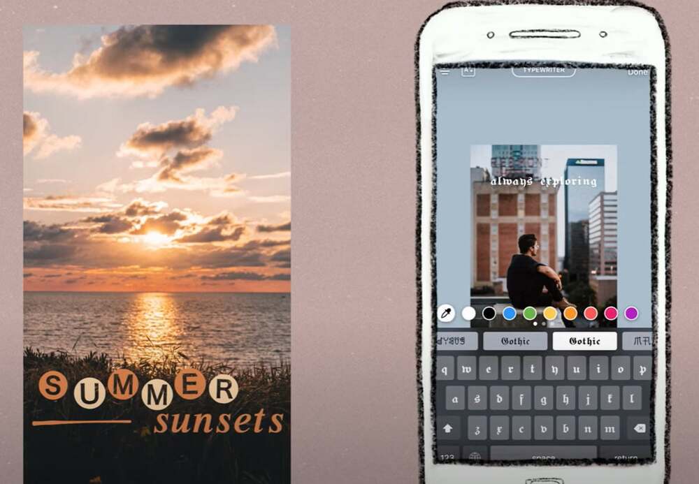 custom fonts on instagram stories