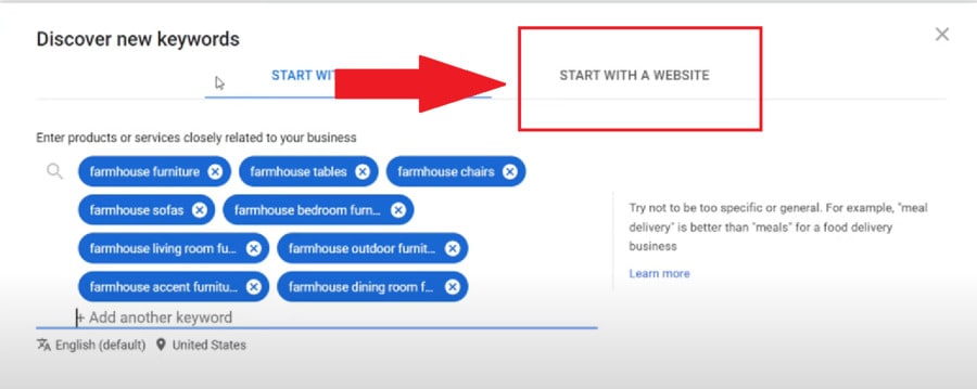 discover new keywords