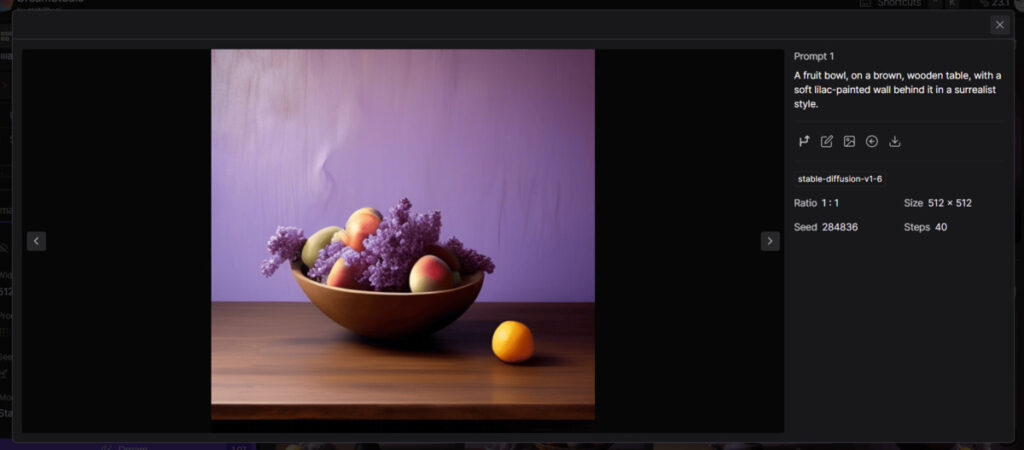 DreamStudio Stable Diffusion 1.6 example
