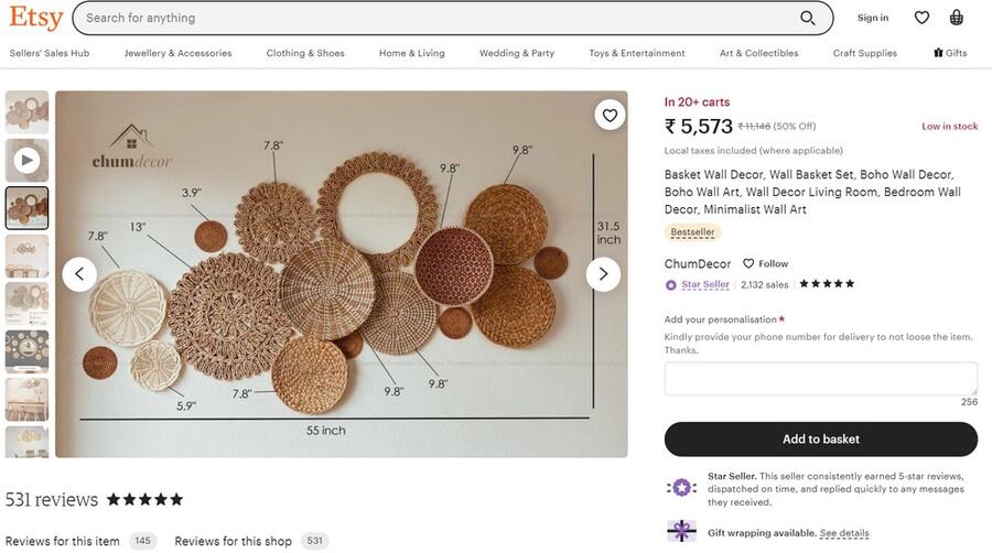 Etsy ecommerce web design