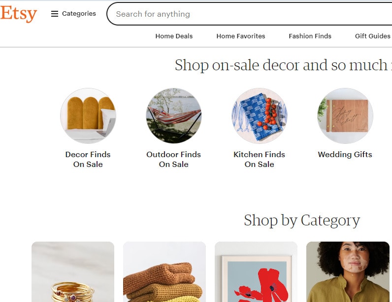 Etsy website