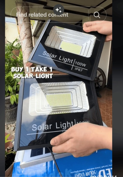 Example of Product bundling and offers on TikTok Shop
