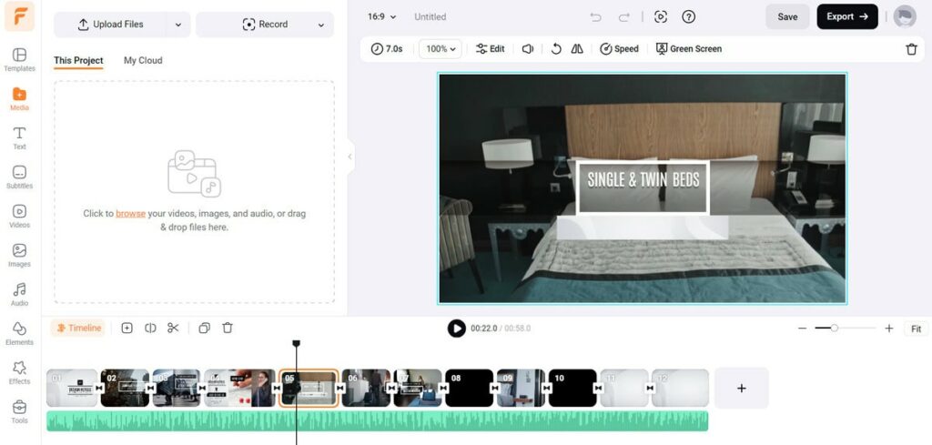 Flexclip video editor