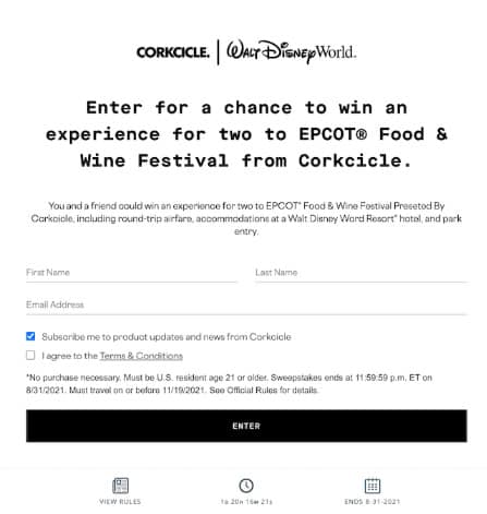 Giveaways Example
