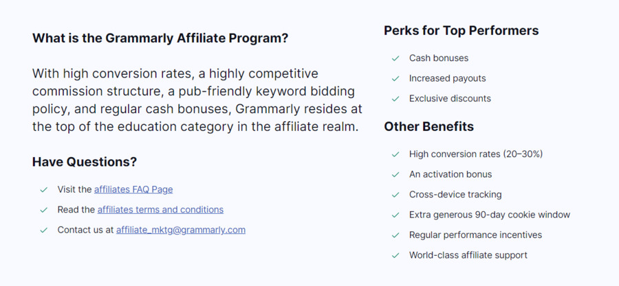 Grammarly affiliate program