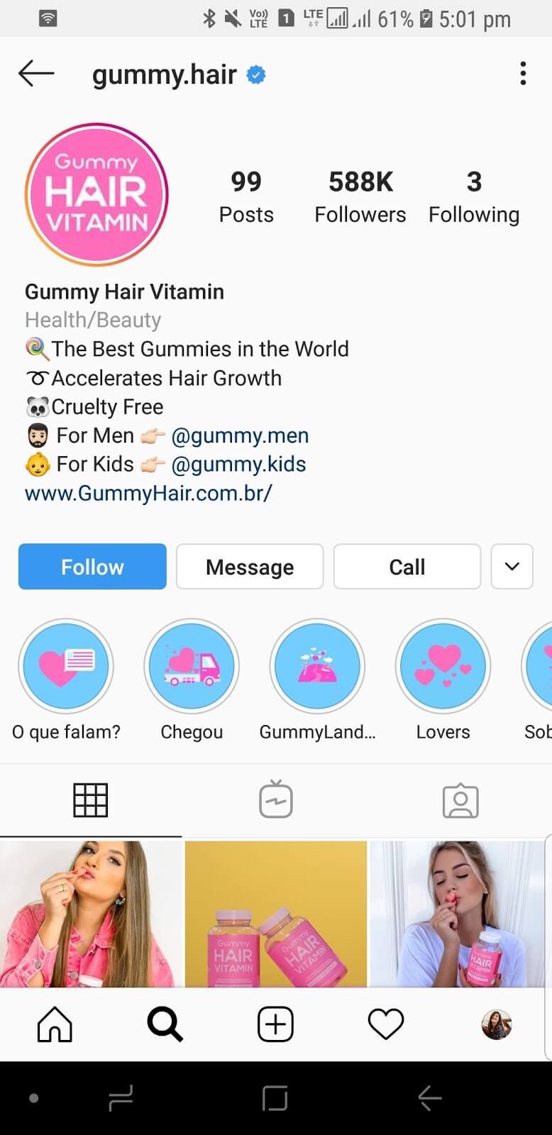 Gummy Hair Instagram Highlight Covers