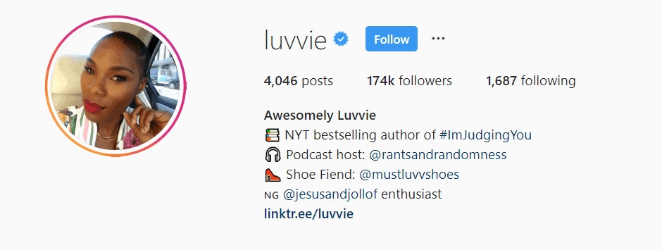 Good bio example