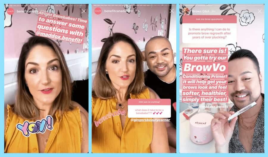 IG Stories - Question Sticker Example