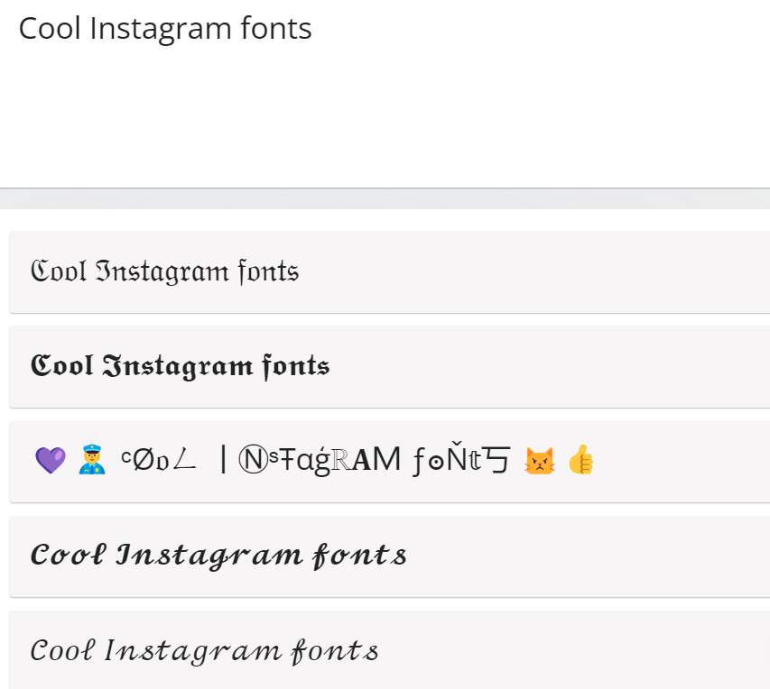 Igfonts instagram fonts
