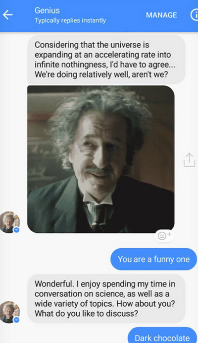 imperson chatbot conversation example