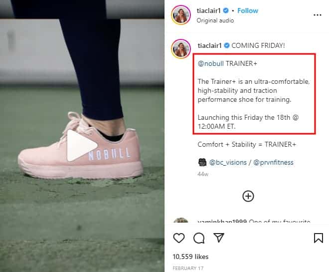 Influencer-led product launch example