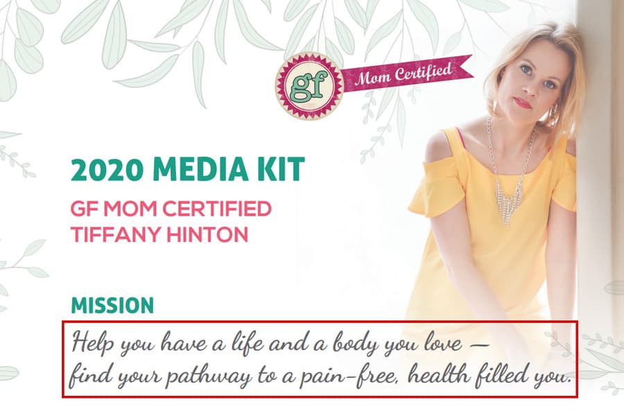 Tiffany Hinton: Influencer media kit example