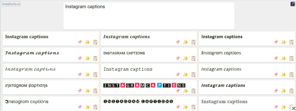 Instafonts Instagram fonts generator