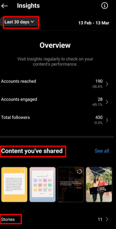 instagram analytics for stories insights