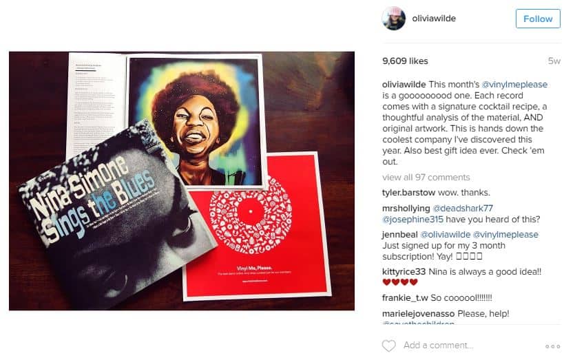 Instagram Olivia Wilde - Influencer Marketing Better than Celebrity Endorsements