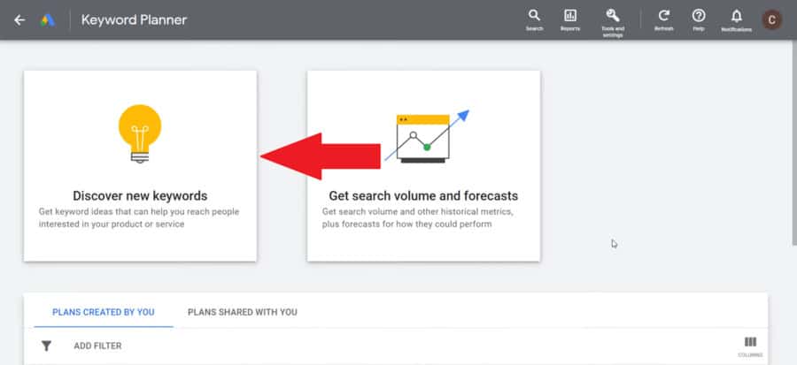 keyword planner