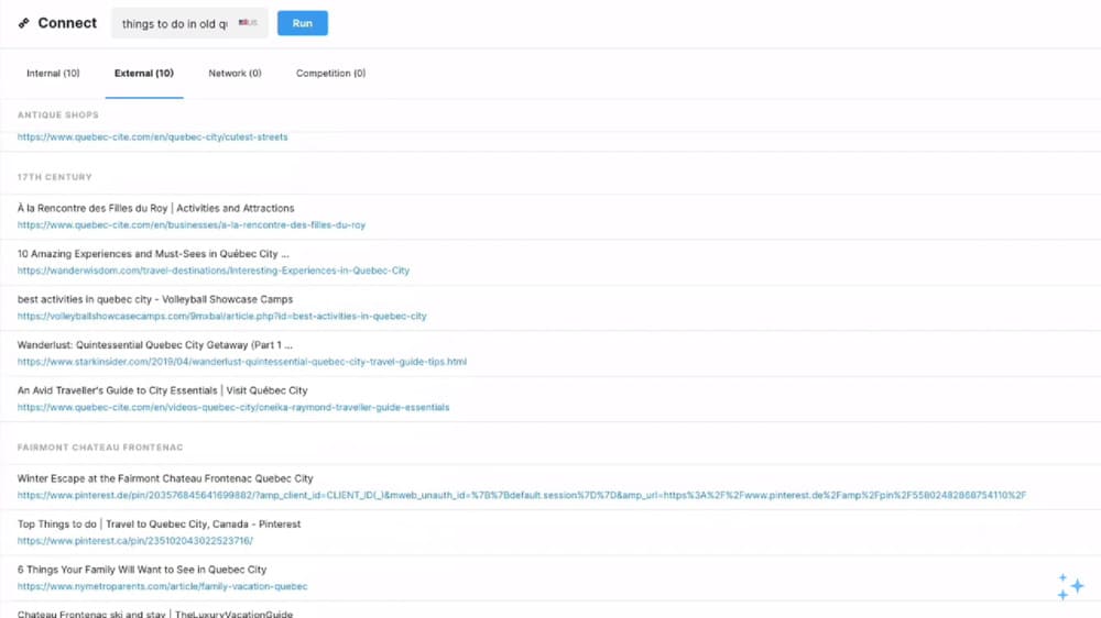 MarketMuse internal and external linking
