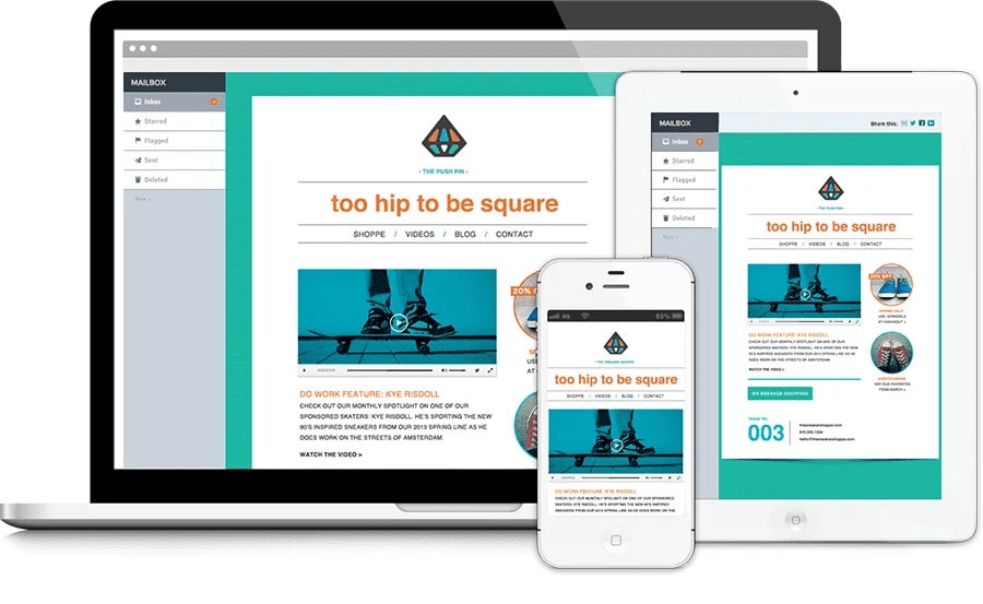 Mobile Responsive Email Design Example