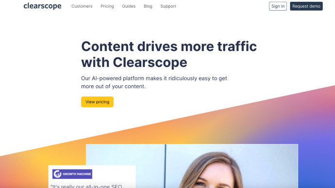 Options to get you started on Clearscope