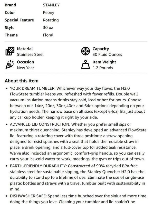 product description example on amazon