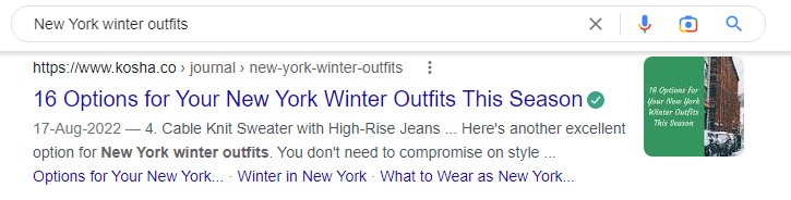search engine results