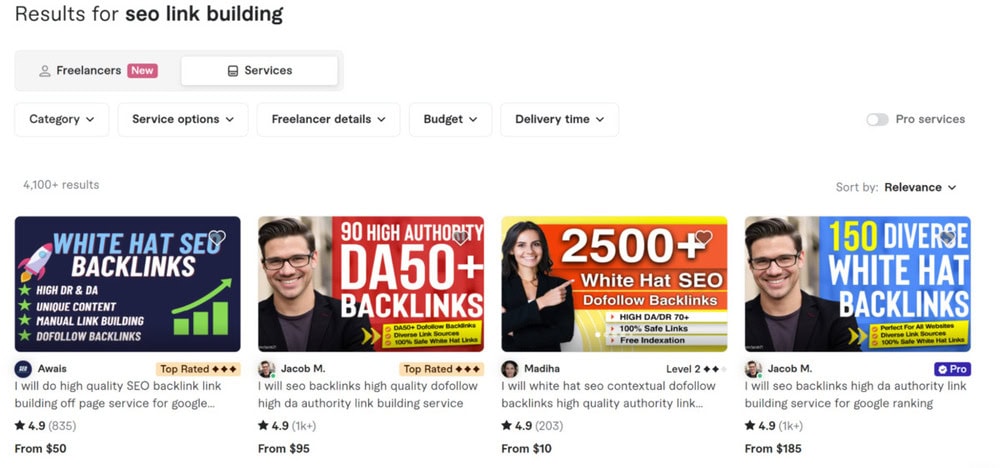 seo link building freelancers