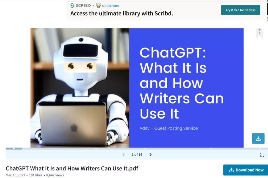 Slideshare example