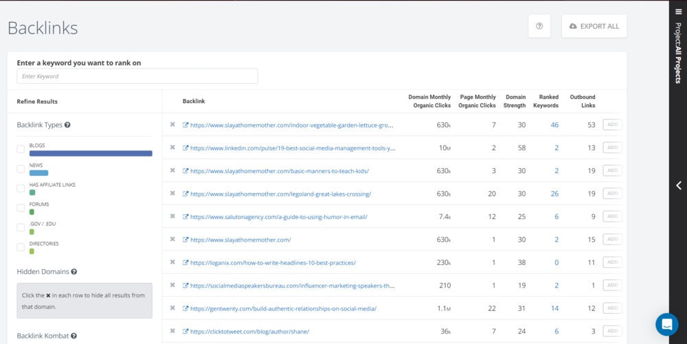 SpyFy backlink checker