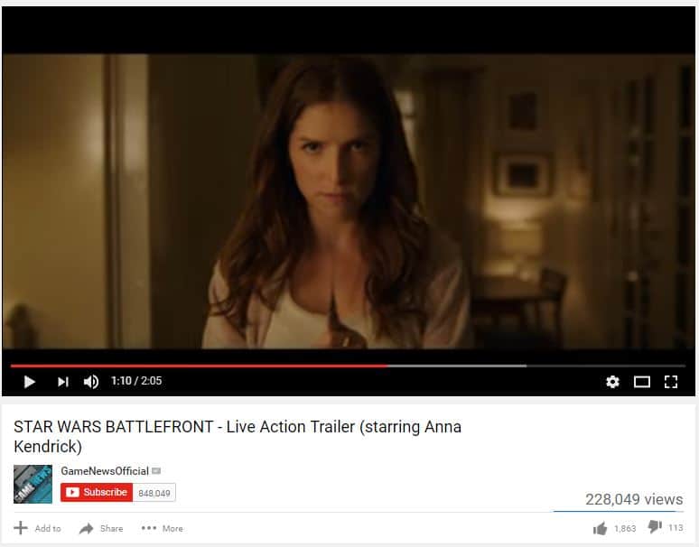 Star Wars Anna Kendrick - Influencer Marketing Better than Celebrity Endorsements