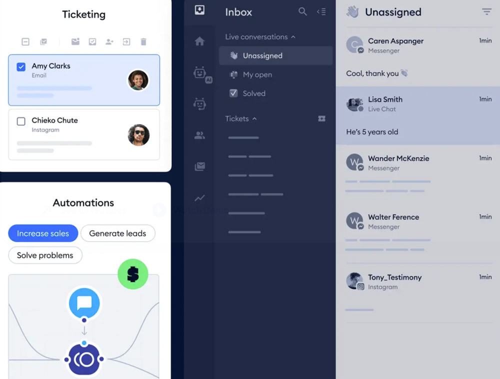 Tidio ticketing