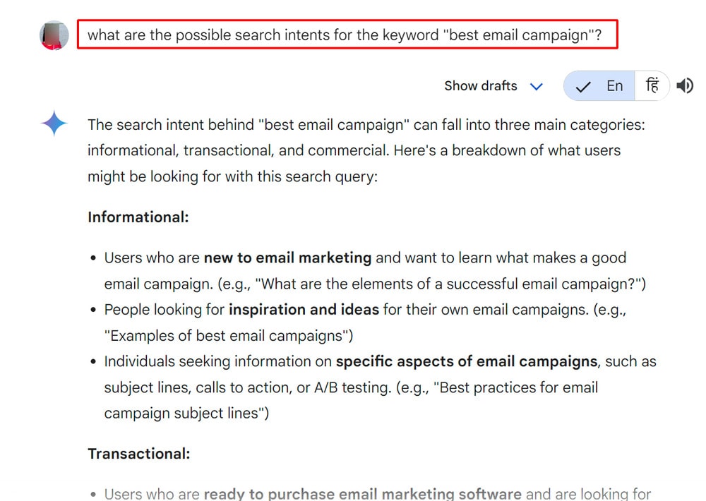using ai tools like gemini and chatgpt to understand search intent
