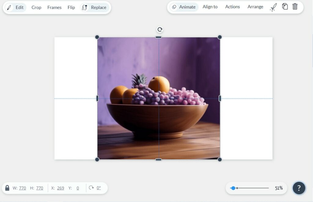 Visme AI generated image example