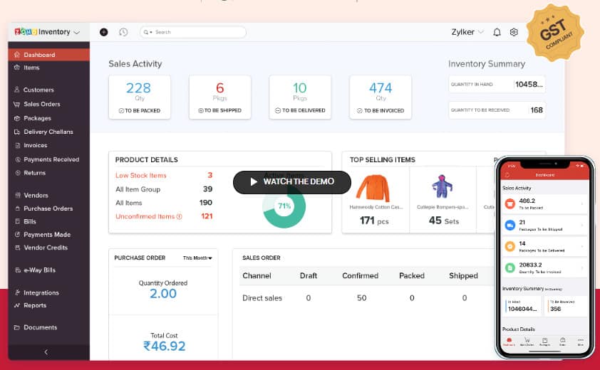  zoho inventory