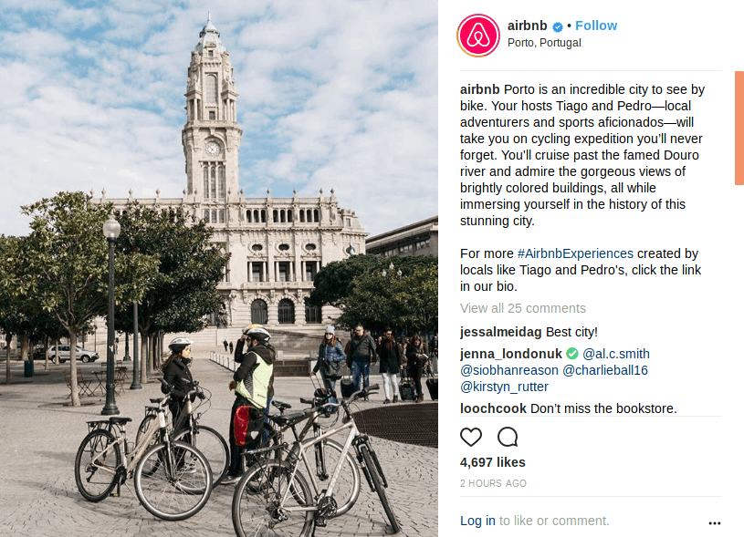 Airbnb Grow your Instagram Account
