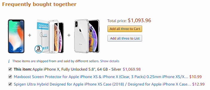 Amazon product page Ecommerce Product Page