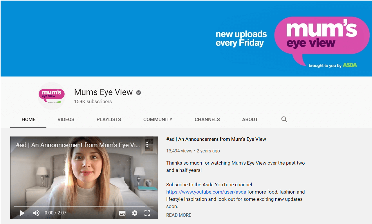 Asda Ecommerce Content Marketing Examples