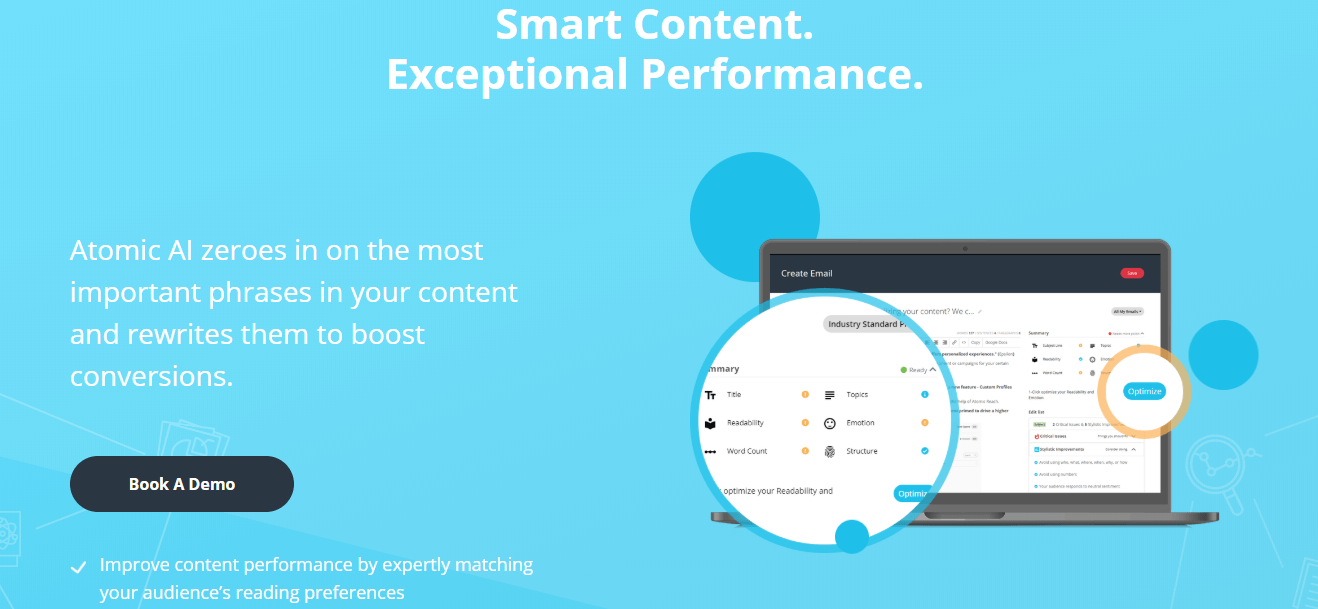 Atomic Reach Content Analytics Tools