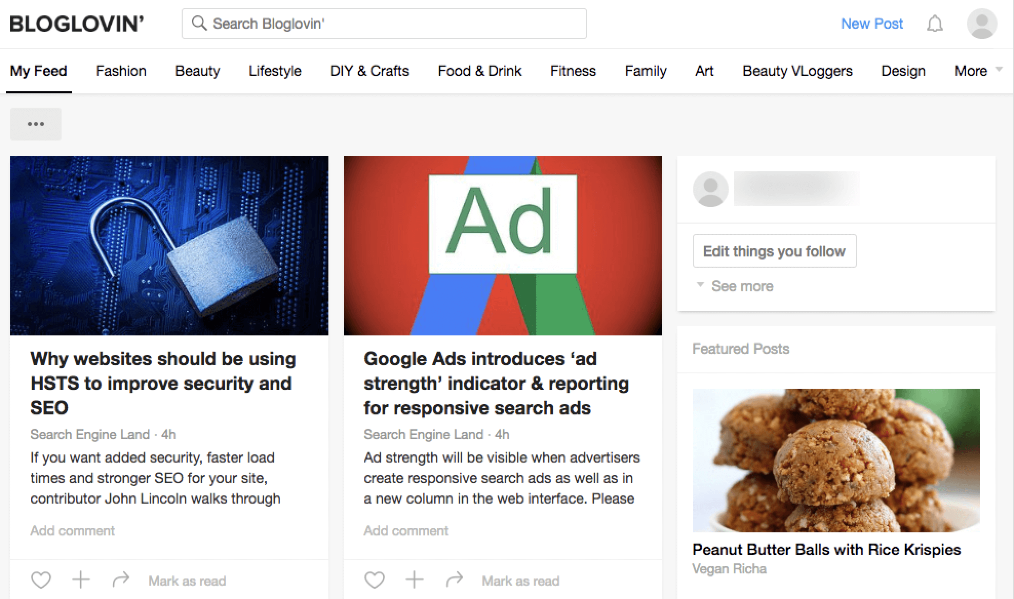 bloglovin Content Promotion Platforms and Tools