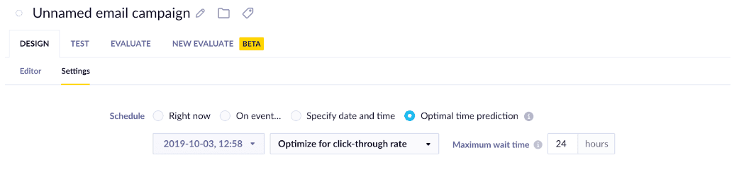 Bloomreach optimal send time