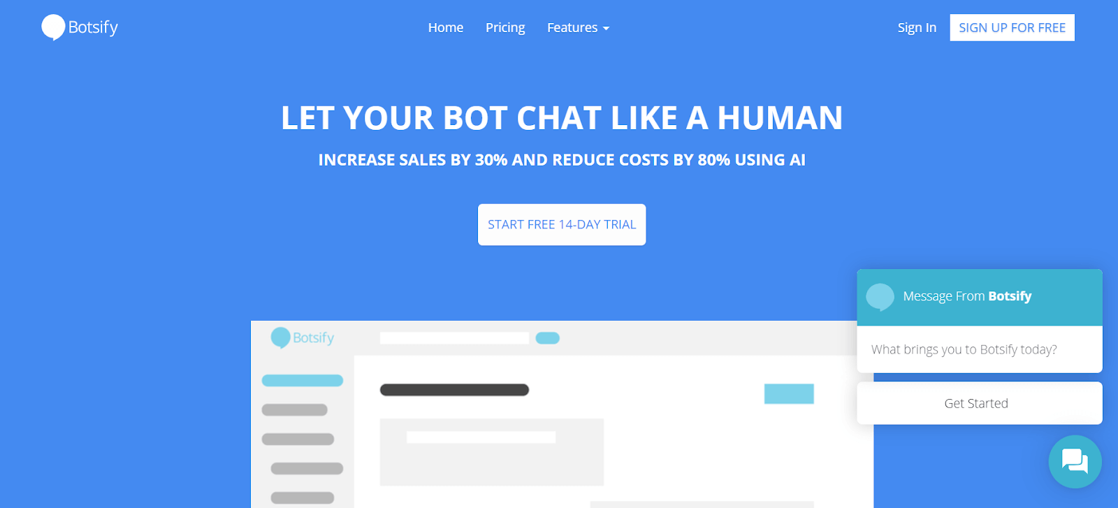 Botsify Chatbot for Websites