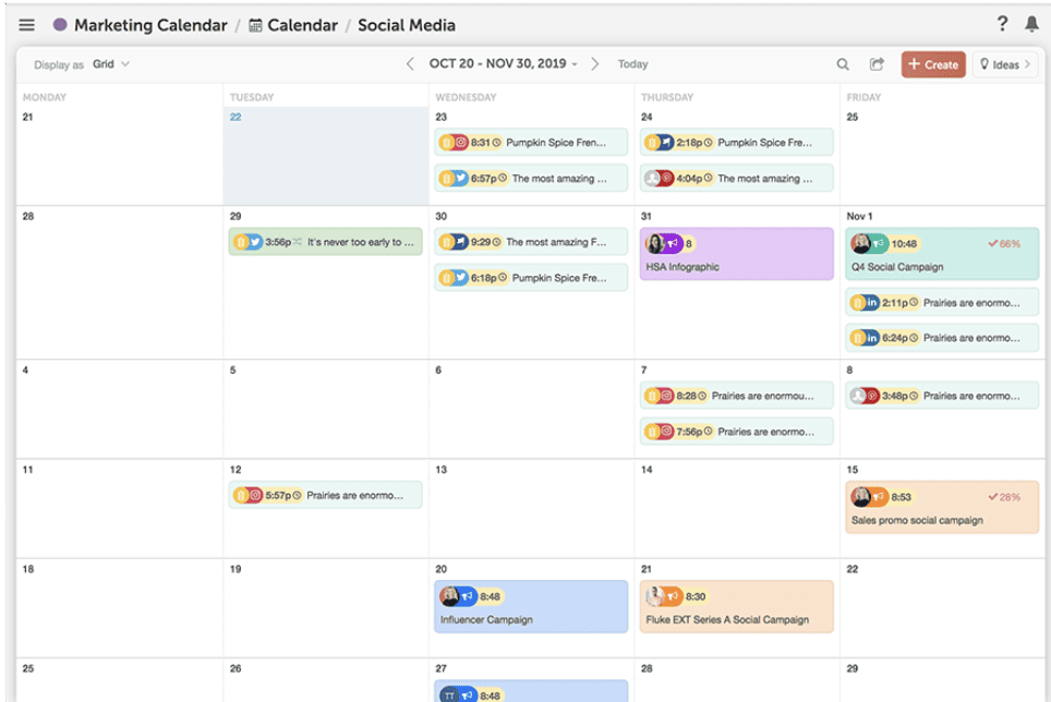 brandwatch content calendar
