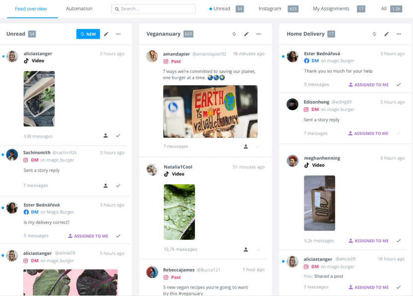 Brandwatch social media inbox
