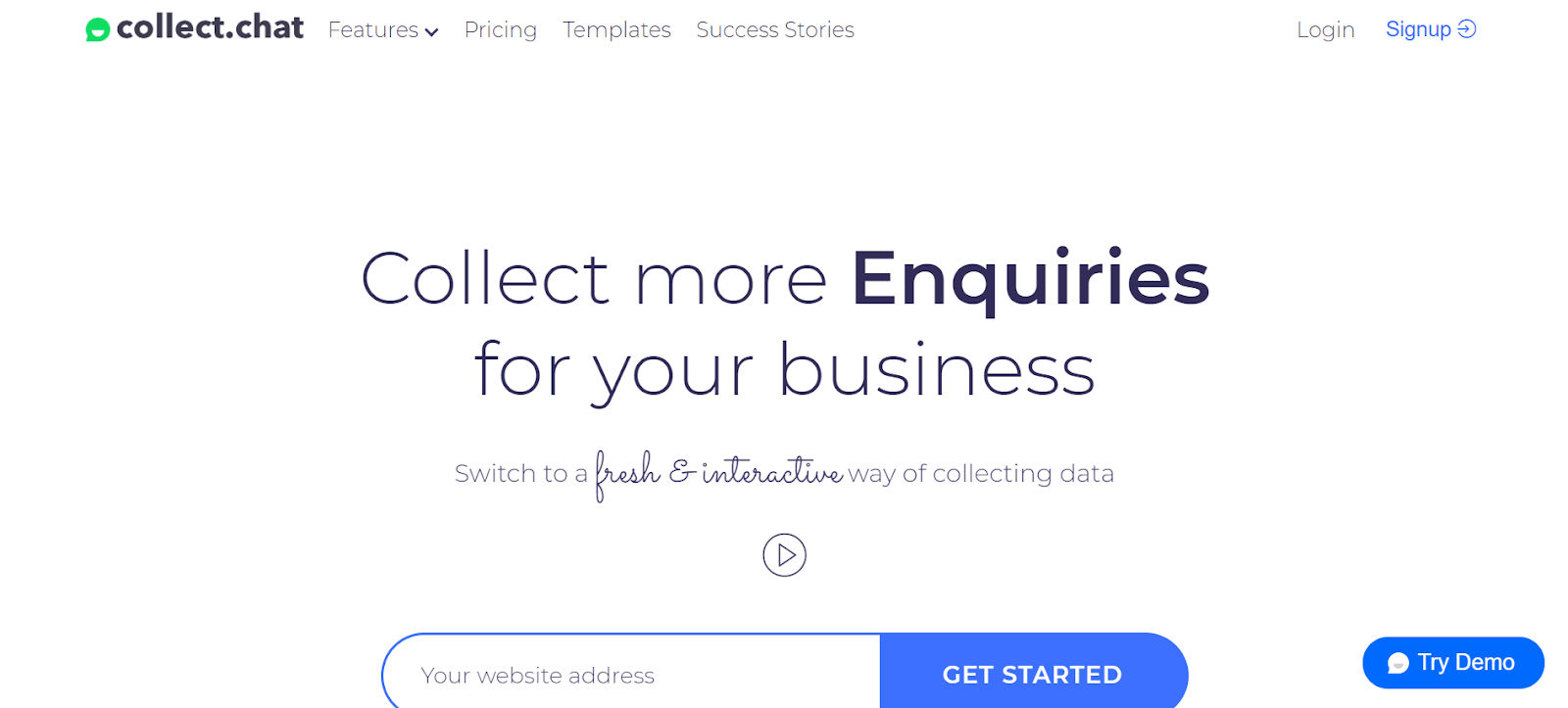Collect chat Chatbot for Websites